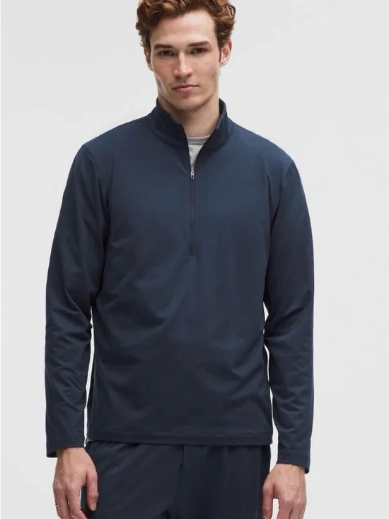 lululemon athletica Men's Navy Long-Sleeve Performance Top - Picture 10 of 10